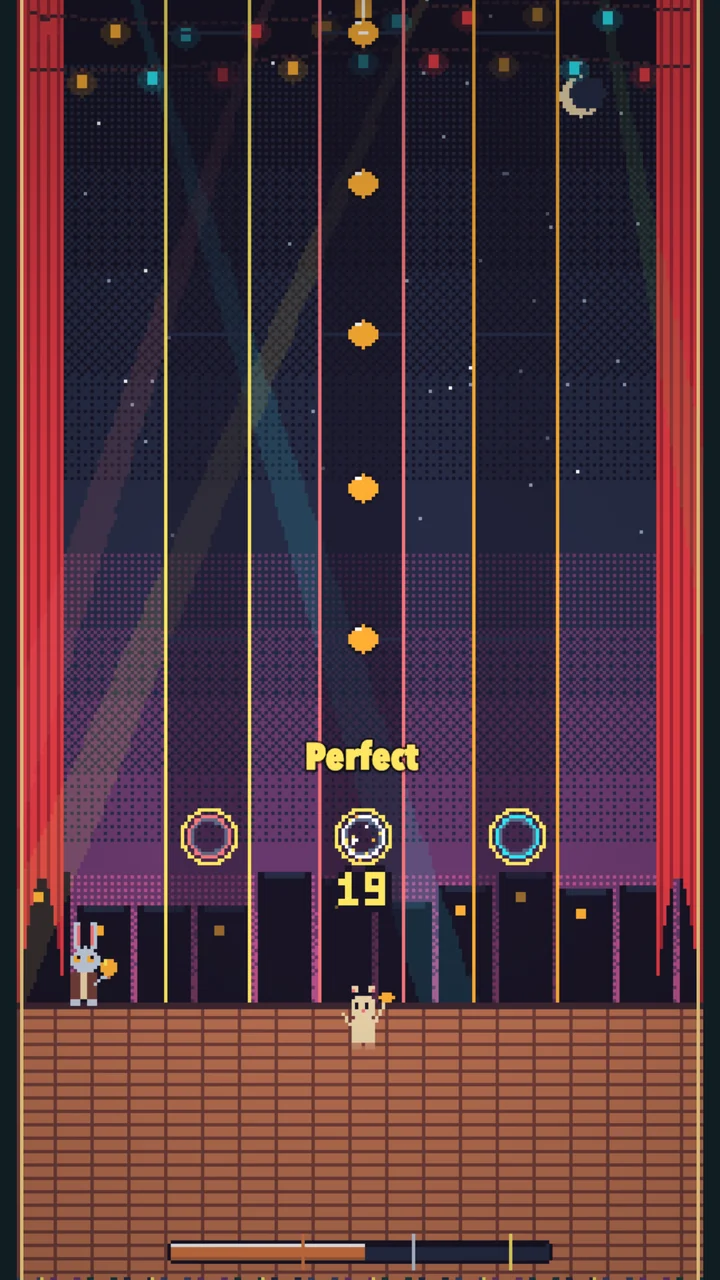 The concert pastime in pixel art